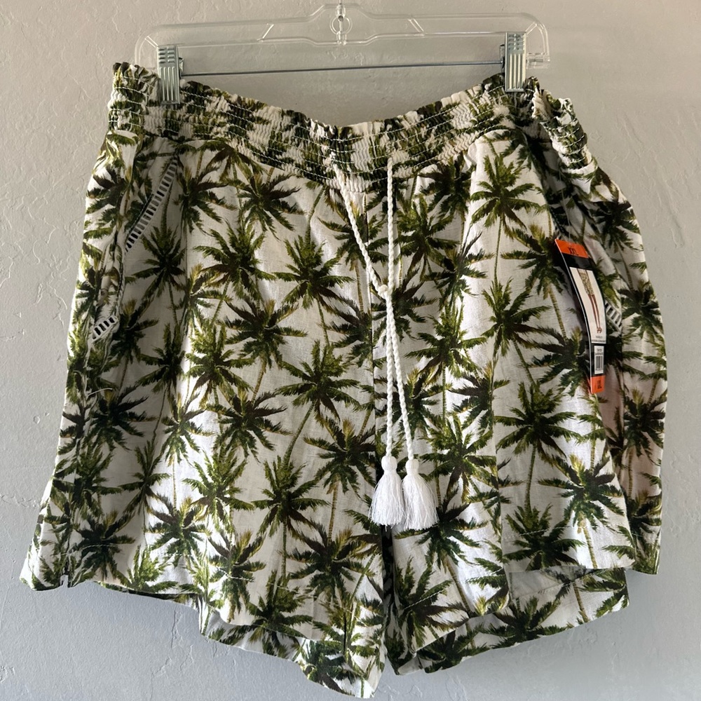 Briggs New York Green Palm Print Shorts